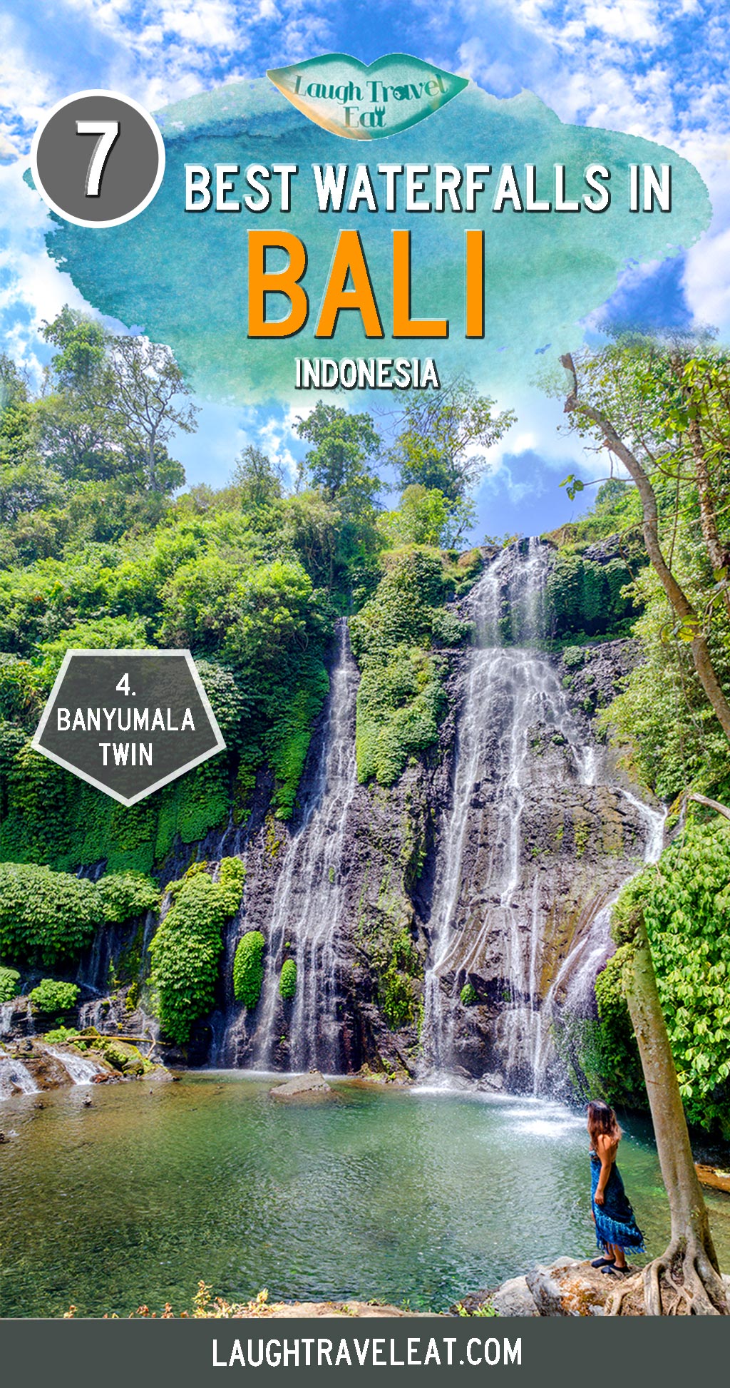 Bali is famous for many things, and waterfalls is one of them. Most of them are in the north, among the mountains. Here's a list of the 7 best Bali waterfalls to visit: #bali #waterfalls #indonesia