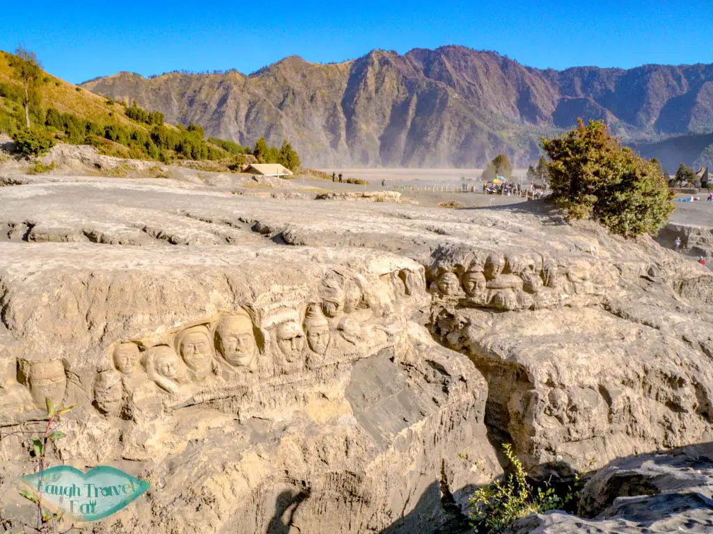 carved-faces-mount-bromo-java-indonesia-laugh-travel-eat
