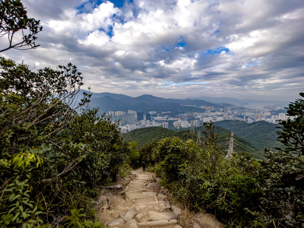 going up to lion rock shatin pass road up lion rock hike hong kong - laugh travel eat