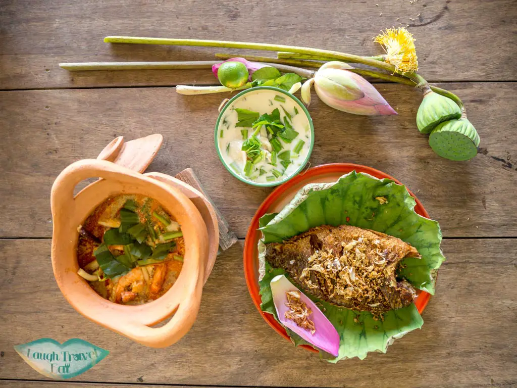 lunch-feast-shrimp-farm-suphan-buri-thailand-laugh-travel-eat