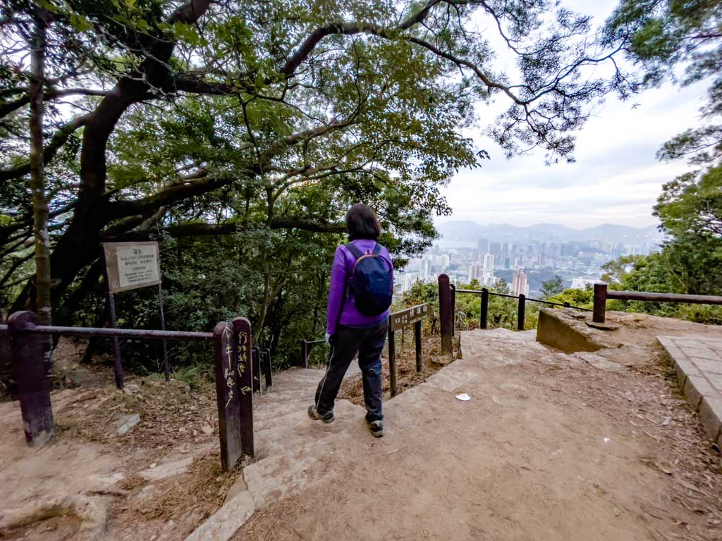 second pavilion lion rock park shatin pass road up lion rock hike hong kong - laugh travel eat