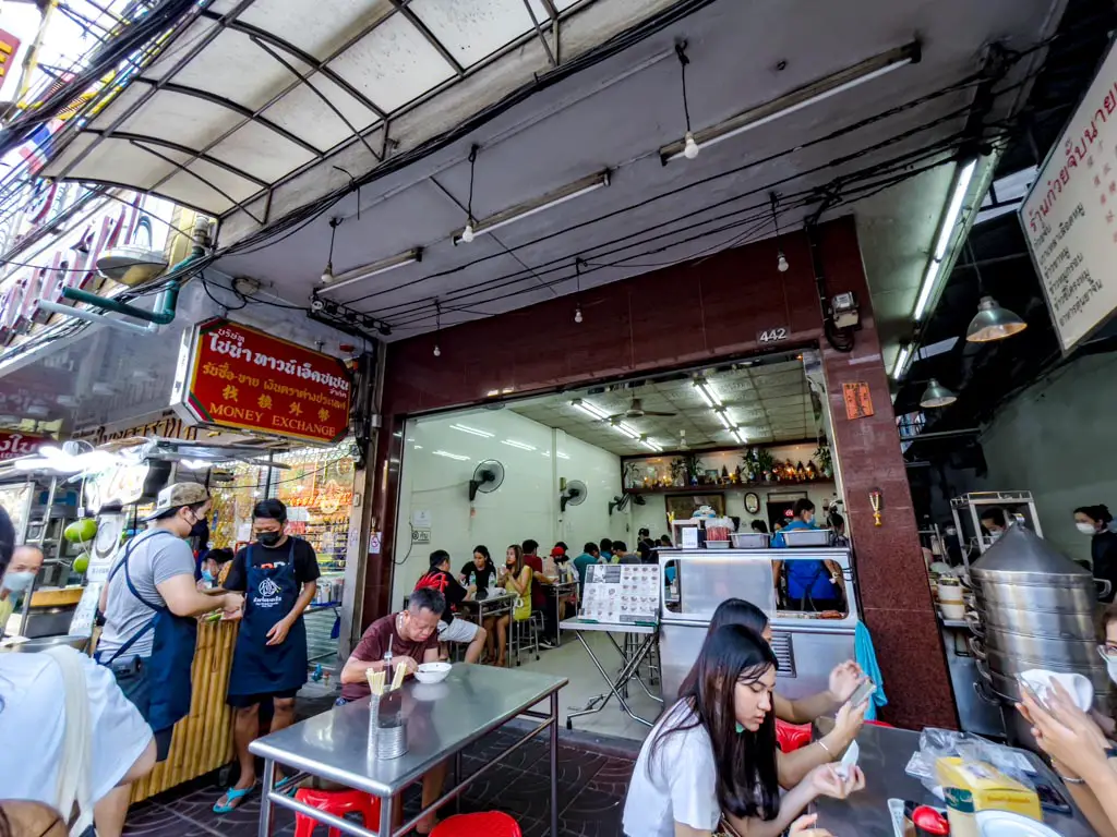 Nai Ek Roll Noodle bangkok chinatown thailand - laugh travel eat