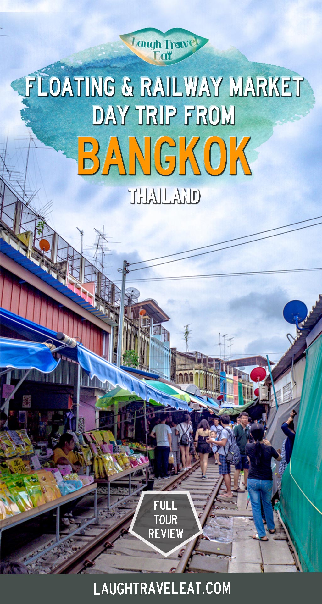 One of the most popular day trips from Bangkok is the floating market and the railway market. While there’s only one railway market - the Maeklong Railway Market. Combine it with a visit to Amphawa Floating Market on a day trip and here's what a tour looks like: #bangkok #daytrip #floatingmarket #railwaymarket