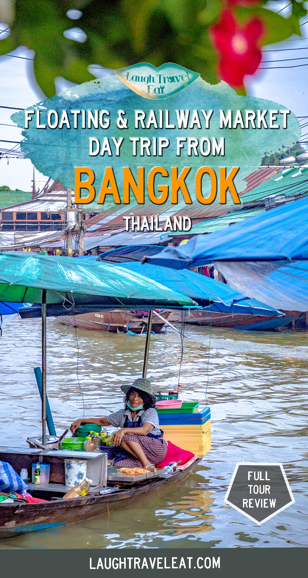 One of the most popular day trips from Bangkok is the floating market and the railway market. While there’s only one railway market - the Maeklong Railway Market. Combine it with a visit to Amphawa Floating Market on a day trip and here's what a tour looks like: #bangkok #daytrip #floatingmarket #railwaymarket