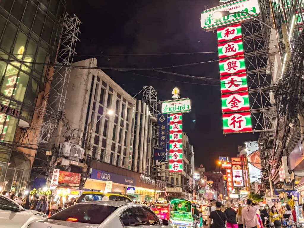 night at bangkok chinatown thailand - laugh travel eat