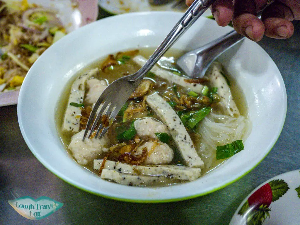 sticky rice noodles Nang Loeng Market bangkok thailand - laugh travel eat