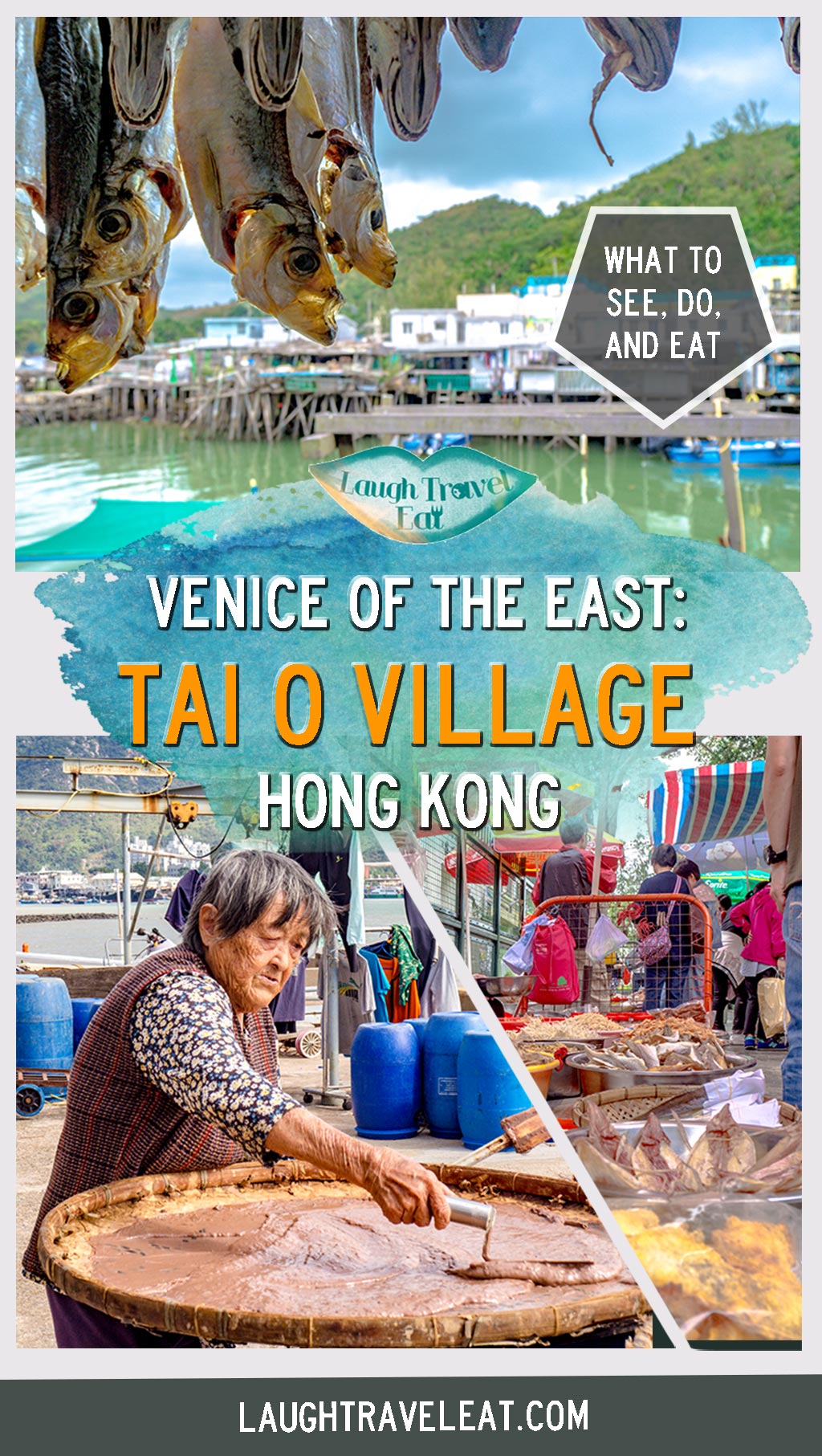 Known as the Venice of East, Tai O is on the southwestern tip of Lantau Island and once an important fishing port. It is located at the delta of the only river on Lantau Island, and you can see the airport and the Hong Kong-Macau-China Bridge. It is a perfect spot to visit on a day trip to Lantau Island or even for a full day trip there. Here is all about Tai O: #hongkong #lantau #taio