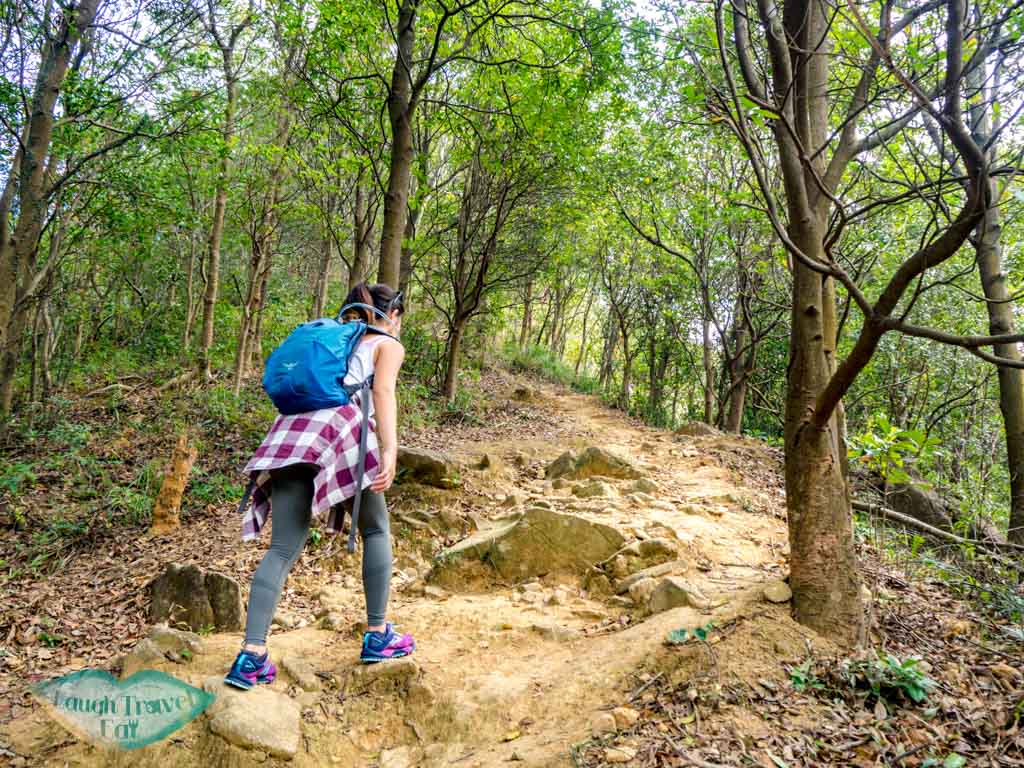 If you are seeking a dreamy hike without a crowd high up in the mountains, Wo Yang Shan is a long but worthwhile hike that’s perfect for an adventure. With giant rock outcrops, a view of Tai Mo Shan radar towers as well as the nearby cityscape and Shing Mun Reservoir, here is how to hike Tai Mo Shan: <!--TOC--> Wo Yang Shan summary Difficulty: 4/5 Duration: 6 hours (might want to budget more for photos) Pros: Not a crowded trail with spectacular view of Tai Mo Shan as well as Tsuen Wan and Tsing Yi. Cons: long hike up and back down can be tough on the knees. Also fairly long with several part that’s easy to get lost in. it would be best to have an offline map handy. How to get to Wo Yang Shan trail start Take the exit A3 from Tsuen Wan MTR station towards Discovery Park via the long pedestrian bridge. Enroute there you’ll see a bridge that goes towards the mountain, take it. From there, follow the path through the tunnel and then up some stairs to the main road. Cross the main road and go left (the stairs across the road isn’t the one we want to take). Wait until you reach this one, which has a sign a few more steps up declaring that it goes up to Fu Yung Shan. This portion has a stretch of almost endless stairs, but once you reach the top the path evens out for a good while before it’s time to head up again. Some more distinctive structures along the way are the black and yellow blocks to the side, which are decent for photos, one or two pavilions, as well as the view of Western Monastery. Once you reach a dam-like structure, take the stairs that goes up just after it. There is a sign that points to Lung Mun Country Trail and Chuen Lun. Go up the trail and when you reach this sign, go left to the side marked Chuen Lun then take the trail to the right a few paces to the Lead Mine Pass. This part also has a lot of stairs but of mud and wood, then it becomes a slope. The bulk of it is over once you emerge from the vegetation. Be careful of the last slope up to the first view point, aka the nearest crest we see. It’s fairly loose and slippery. Wo Yang Shan viewpoint If you have a drone, this is a good place to take it out for a spin, but do be careful of the transformers a little distance in front which could potentially disrupt the signal. Here, you can also see the radar towers at Tai Mo Shan, too, which we will be heading towards but won’t be actually going pass. To get to Wo Yang Shan, we carry on up to the mountains we see at the back. When you get up, head towards the sign that says danger, do not past to the front left and don’t turn right. This part of the trail is also very slippery, which is why it’s easier to go up than to go down. The top shares a similar view to the first view point, so if you want to take photos and or fly your drone here, it’s good, too. As you carry on up, there are several more giant rock outcrop that’s great for photos with the city and Shing Mun Reservoir in the background. On a good day, the Lion Rock Mountain is visible too. Do look at the time as you take photos as it’s easy to get carried away with all the photo opportunity here. Continue the path up and meander your way through the giant boulders, with the Tai Mo Shan Weather Radar directly in front. The rocks slowly become replaced by ankle high grass then by hedges that are taller than me. Keep an eye out here and make sure you stay parallel to the Tai Mo Shan Radar towers and not head south too early. It’s a longish hike through the hedges and paths, crossing two streams before reaching the Tai Mo Shan Fire Lookout at Miu Ko Toi. Here, the path drop down quite steeply but also offer a stunning panorama. I needed a knee brace to help with the descent but overall it’s not as slippery as I thought. Once you go down two big slopes, watch out for a path to the right that will take you to Chuen Lung, marked by white ribbons hung on tree branch. Here, it’s best to have a map (I use OSMAnd which is free) to make sure you are in the right place. The direct route is steeper, so look out for one that’s hidden in the vegetation: The route goes almost straight to Chuen Lung, so just stay on the track as it go steeply down. It briefly intersects with a big path but carry on straight down. The last stretch sees a small bamboo forest before we emerge next to someone’s house. How to get out We ended the hike at Cheun Lung and got the minibus at the end of the village back to Tsuen Wan. There is only one minibus number 80 and we took it to the end stop to go back to the MTR. Once you get off, head towards the small lane by the 7-11 and then take a right and go up the escalator. Just carry on straight from the pedestrian bridge and you’ll reach the MTR station quickly.