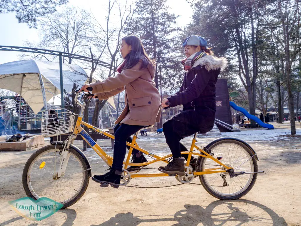 couple-bike-nami-island-gangwon-south-korea-laugh-travel-eat