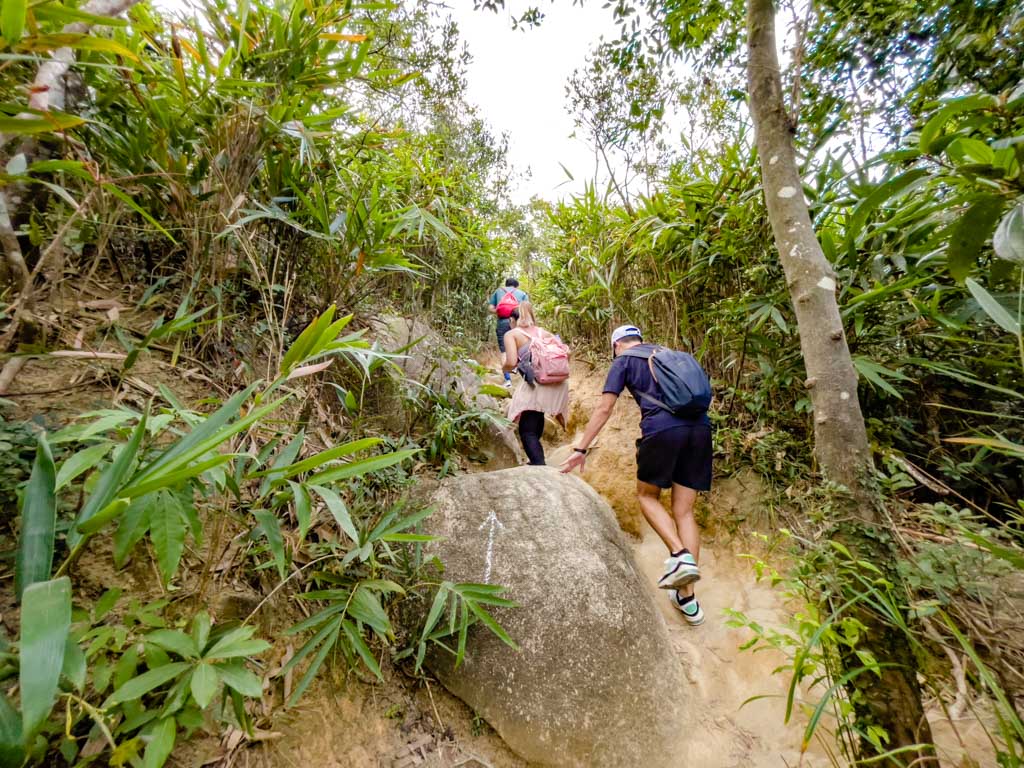going up to hung heung lo fung from sir cecil's ride hong kong - laugh travel eat