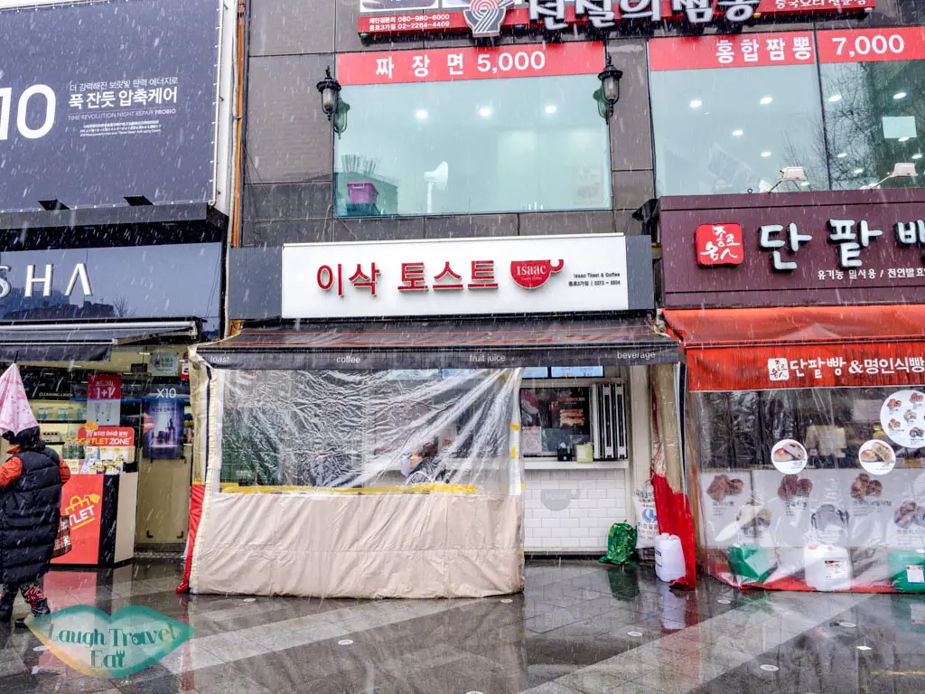 issac-toast-myeongdong-seoul-south-korea-laugh-travel-eat