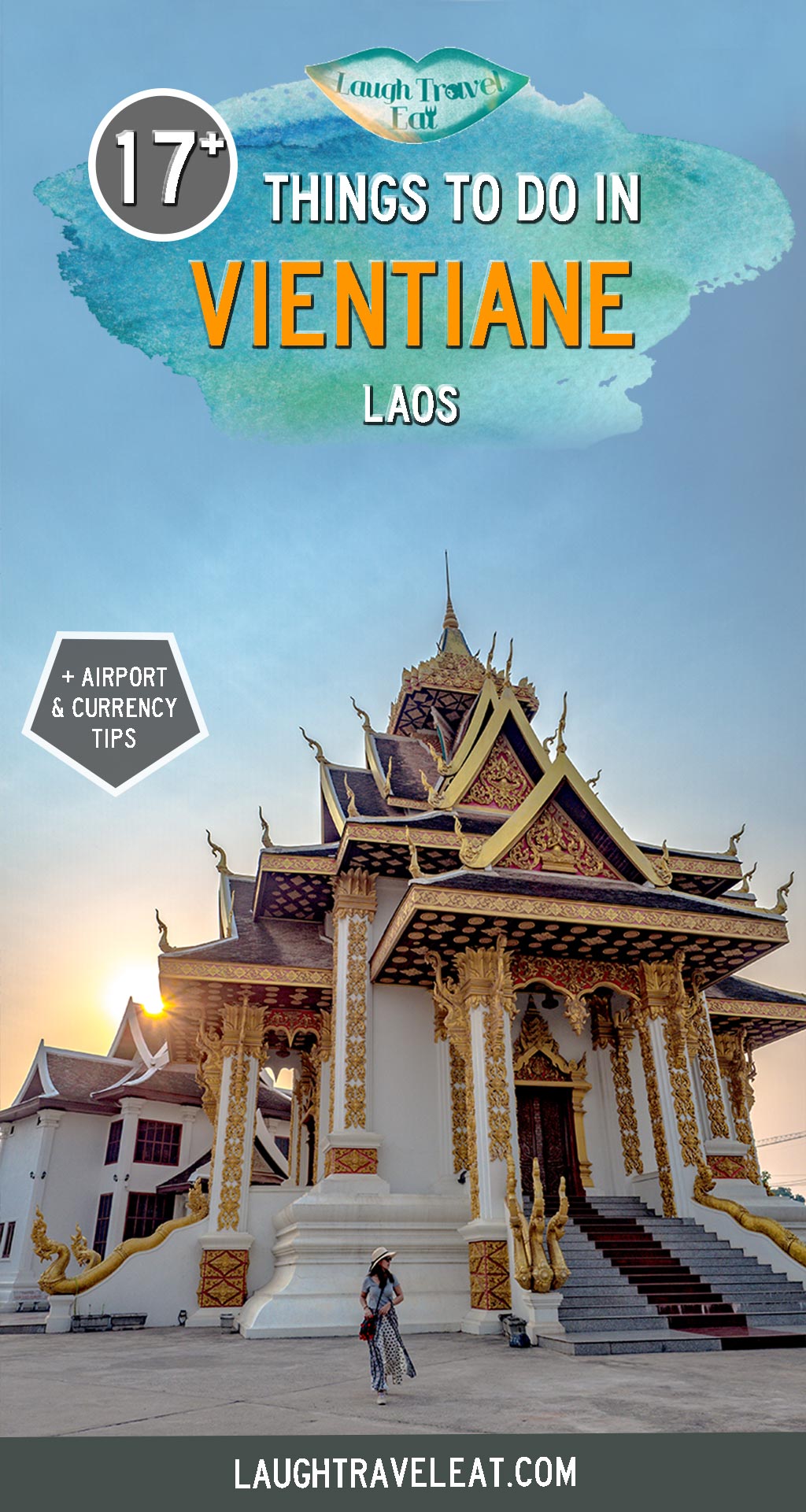 Vientiane is the capital of Laos and often considered to be a transit spot. But on closer inspection, you’ll find many beautiful nooks and crannies hidden around town. Here are 17+ things to do and where to eat and stay #Vietiane #Laos #SEAsia #Asia