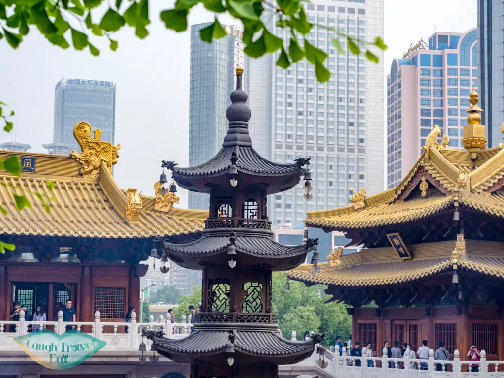 central pagoda jing'an temple shanghai china