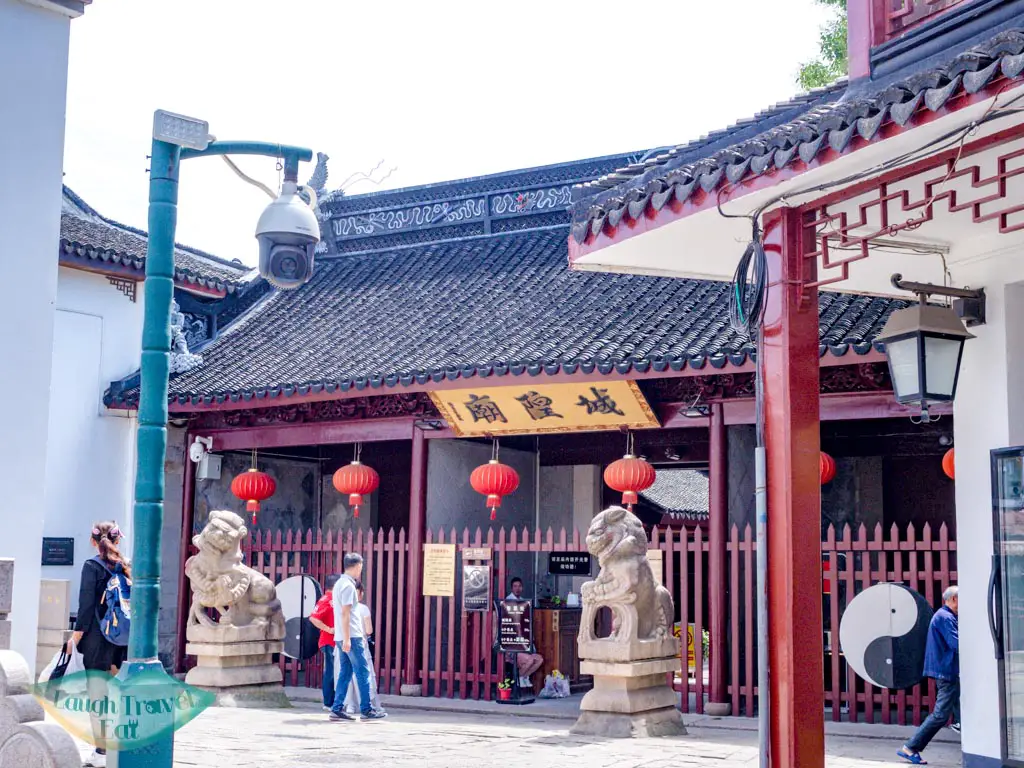 city temple zhujiajiao water town shanghai china