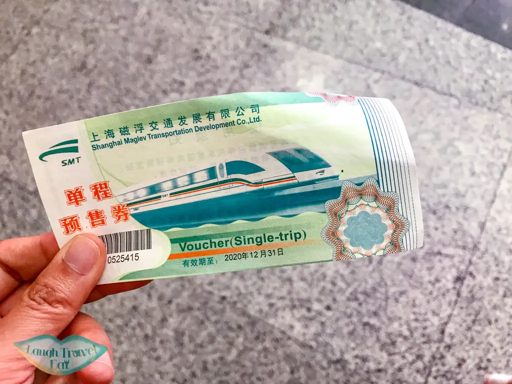 coupon for maglev ticket shanghai china - laugh travel eat