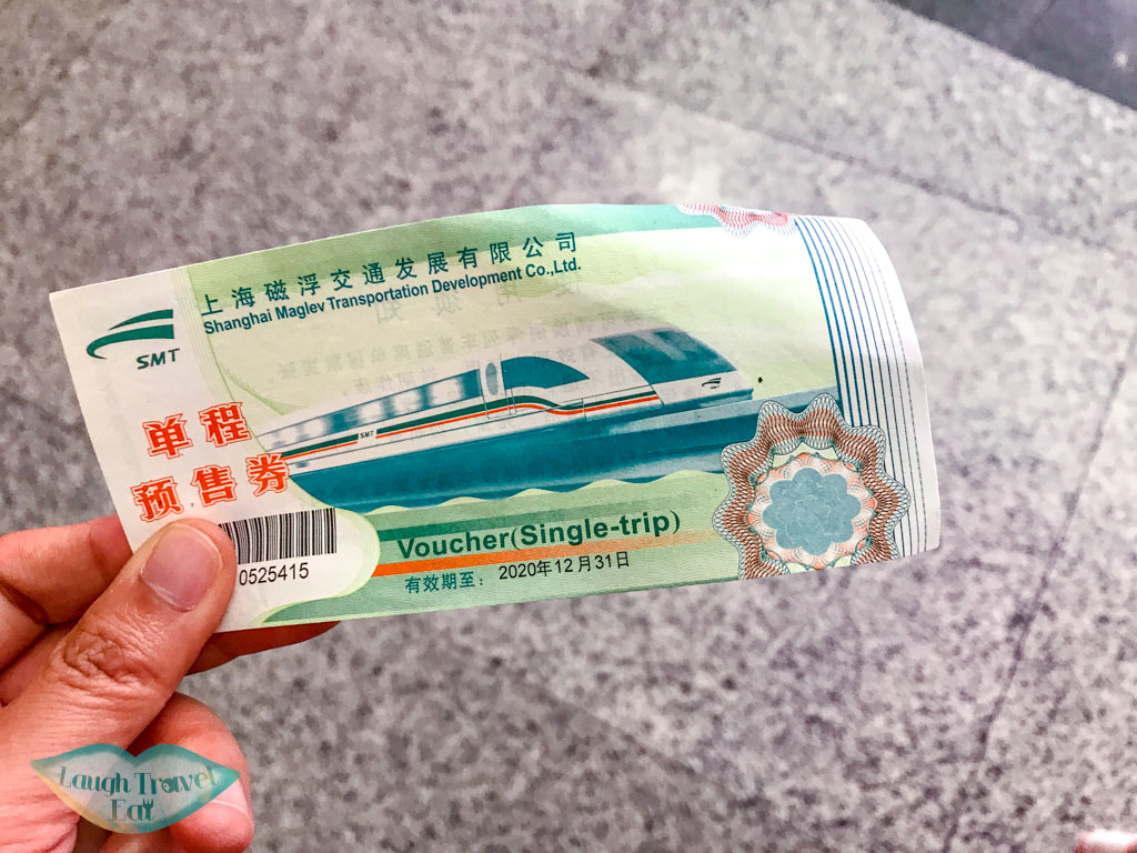 coupon for maglev ticket shanghai china - laugh travel eat