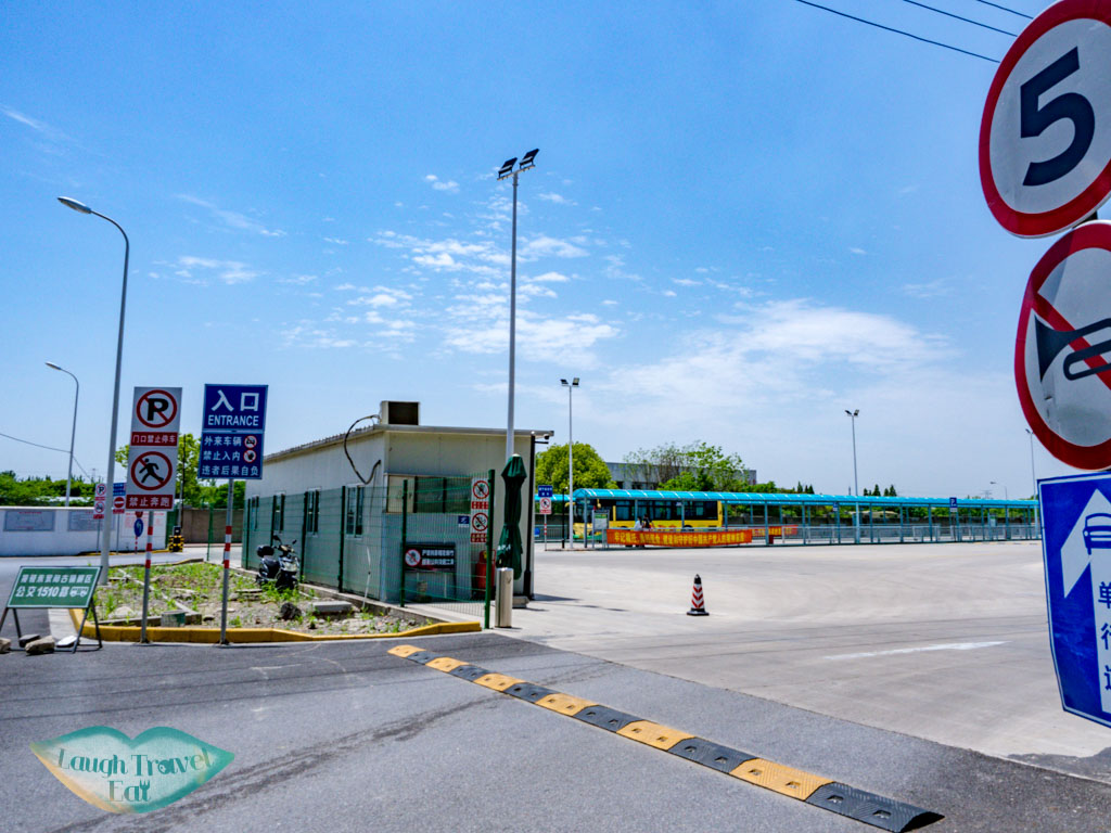 bus station by zhujiajiao station shanghai china