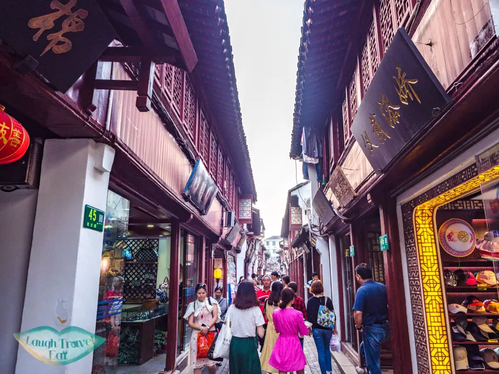 main street qibao ancient town shanghai china