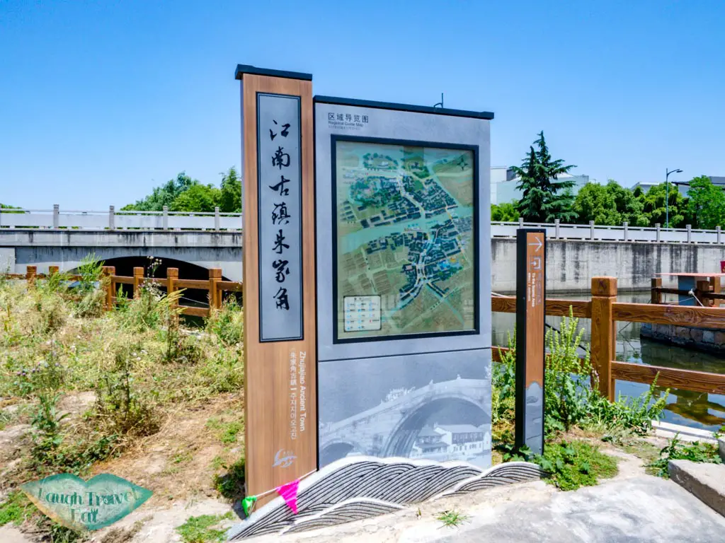 Maps of Zhujiajiao around the entrance
