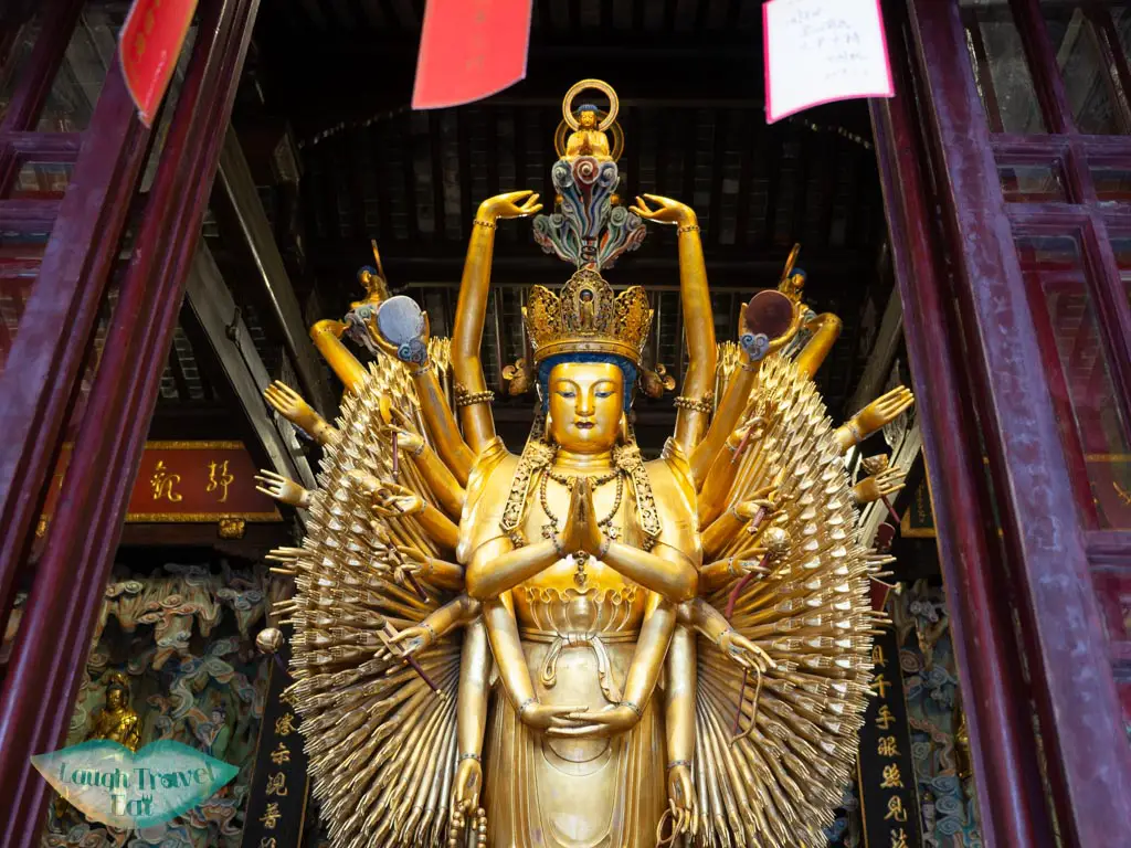 thousand hand guayin Longhua temple shanghai china