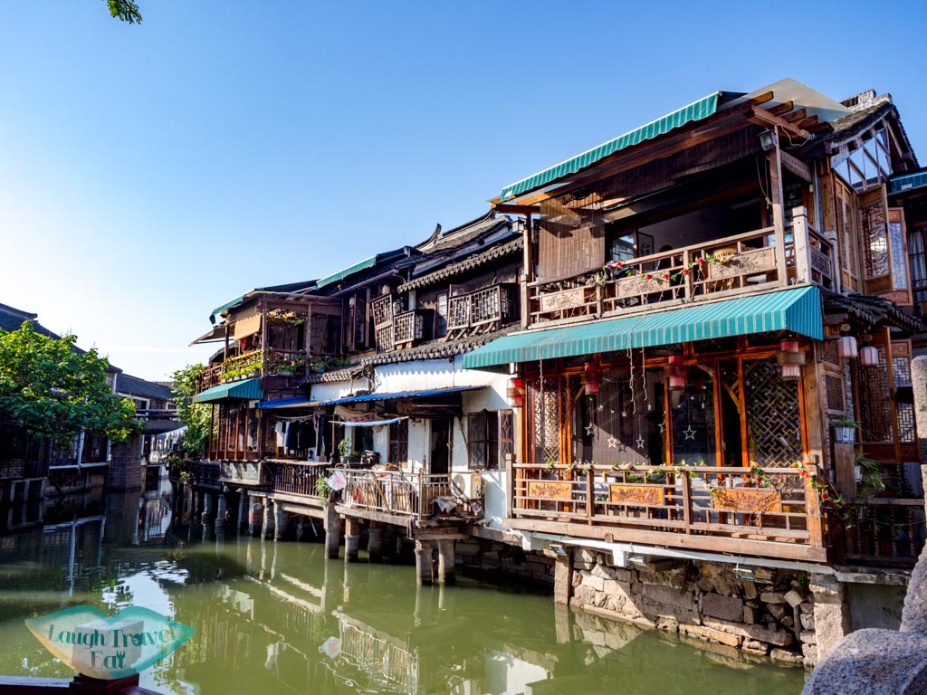 western part of canal zhujiajiao water town shanghai china