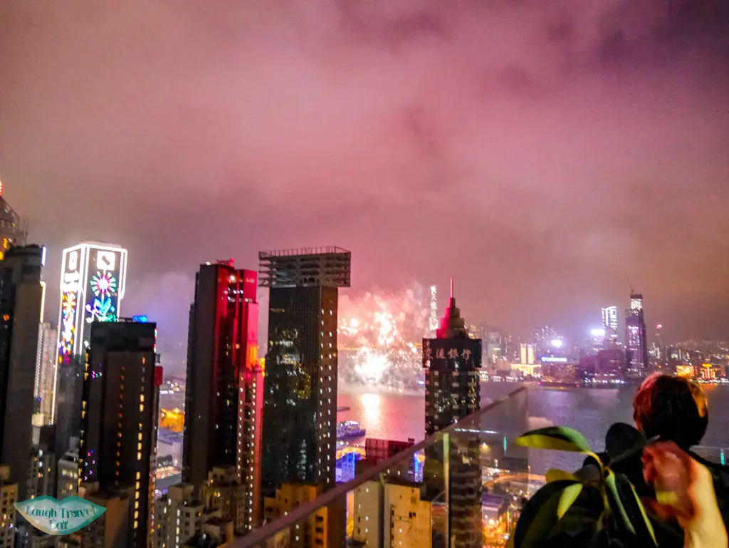 NYE on a rooftop bar in causeway bay hong kong - laugh travel eat