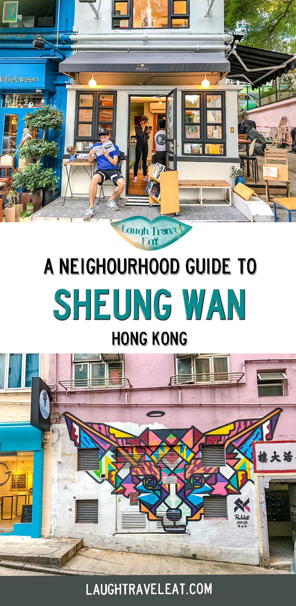 Sheung Wan is the hip sister of Central where the new meets the old in an almost too artistic way. Rainbow stairs, geometric graffiti and gorgeous cafes are just around the corner from hidden temples: #SheungWan #HongKong