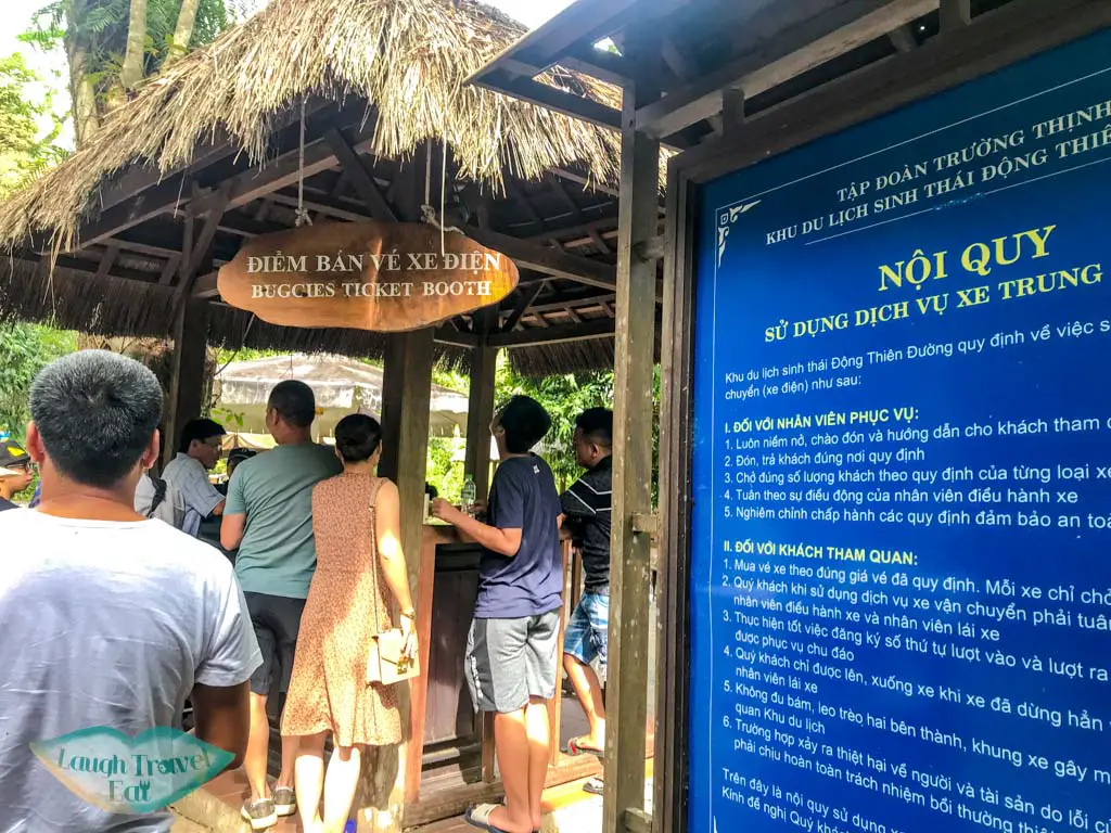buggie ticket paradise cave phong nha vietnam - laugh travel eat