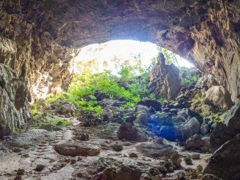 panorama turtle entrance elephant cave phong nha vietnam - laugh travel eat