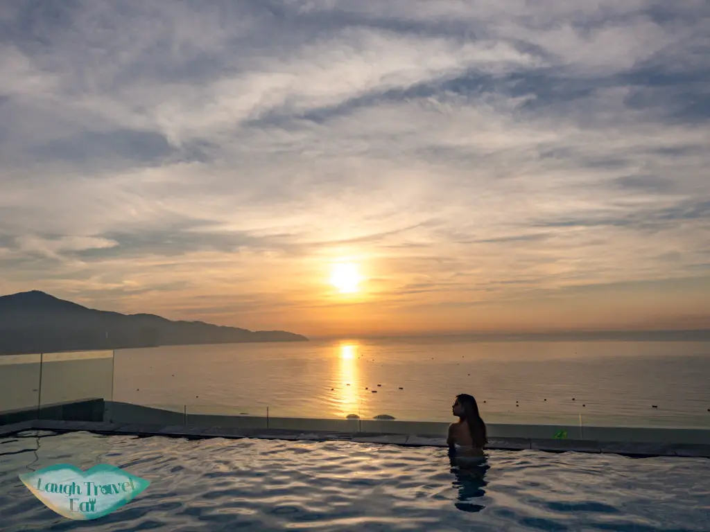 sunrise pool view belle maison parosand danang vietnam - laugh travel eat