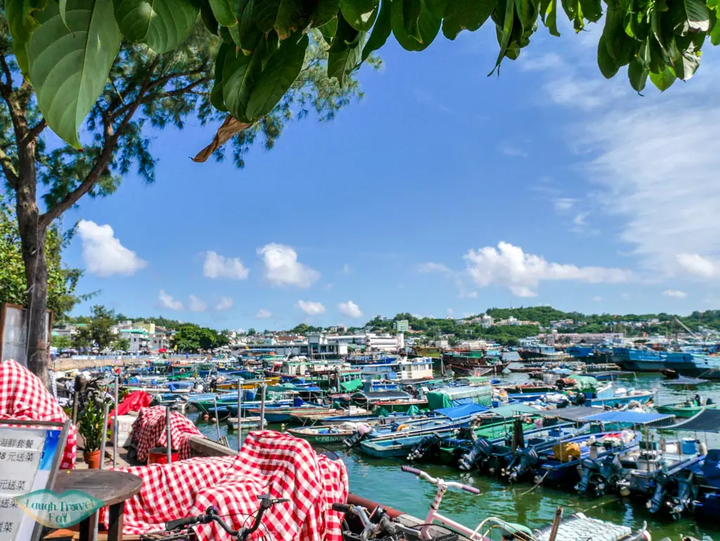 fishing boats at port Cheung Chau, Hong Kong - Laugh Travel Eat