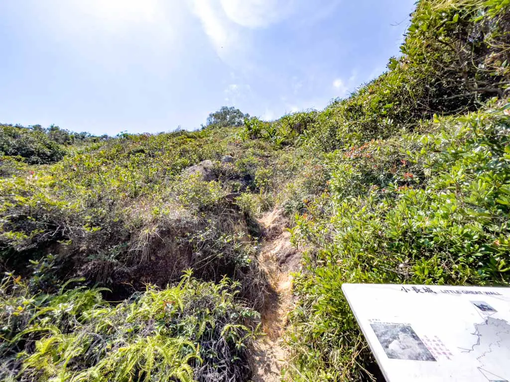 sleeping cat rock mini great wall cheung chau hong kong - laugh travel eat