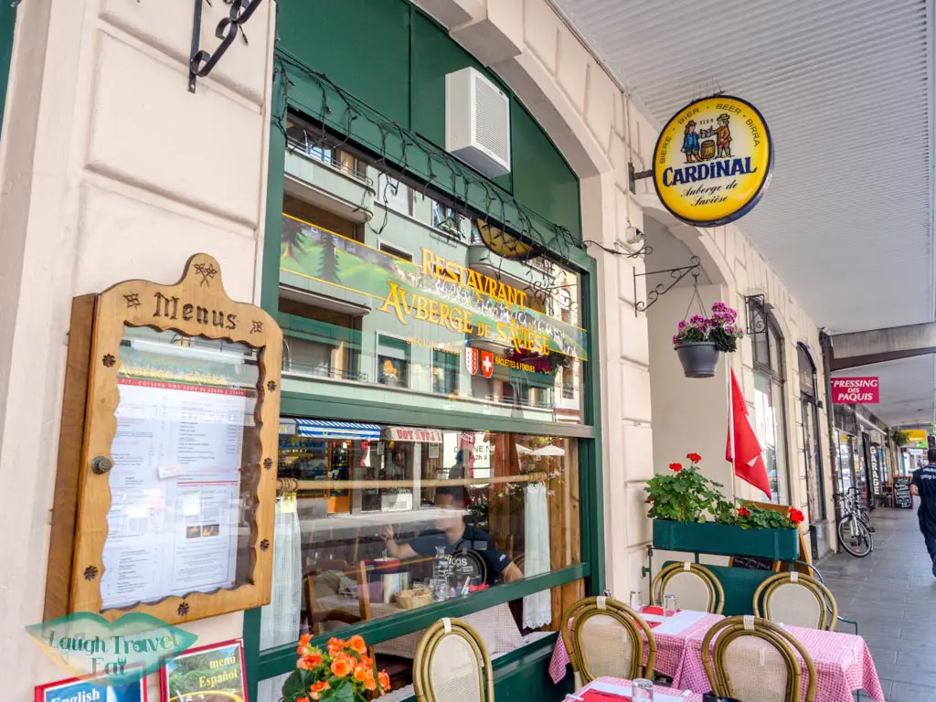 Auberge de Saviese restaurant geneva switzerland - laugh travel eat