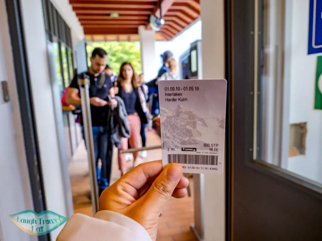 Harder Kulm ticket interlaken switzerland - laugh travel eat