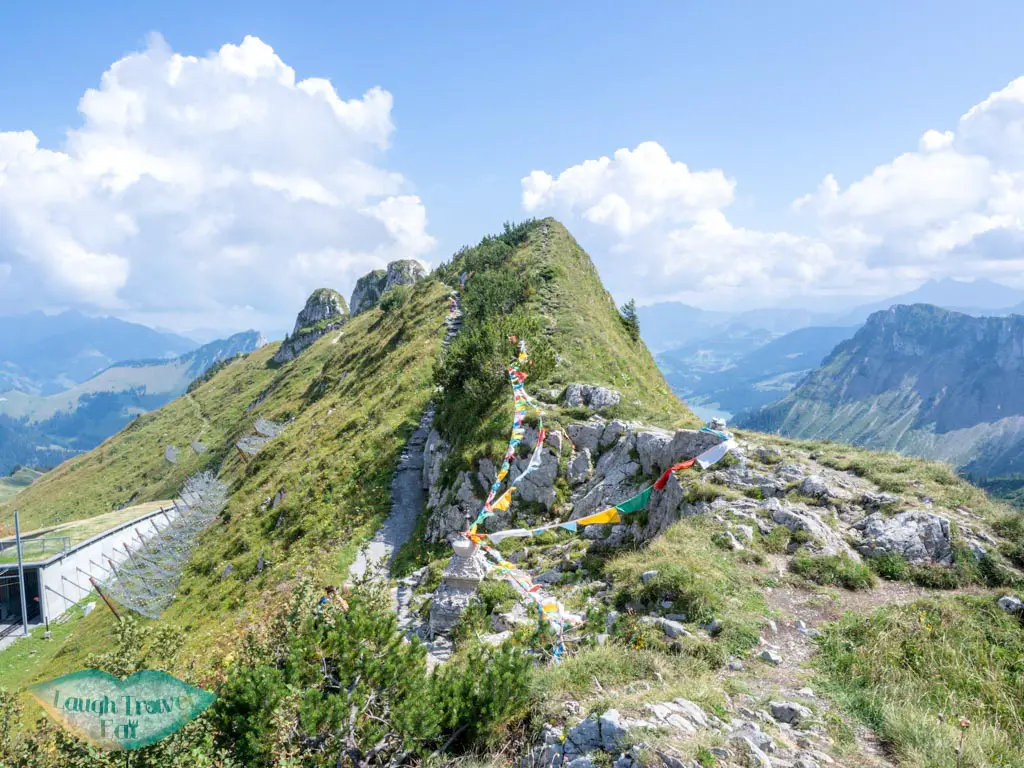 Nepalese stupa Rocher de Nayes Montreux switzerland - laugh travel eat