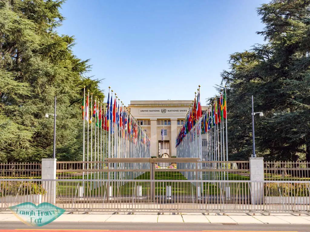 UN Palace geneva Switzerland - laugh travel eat