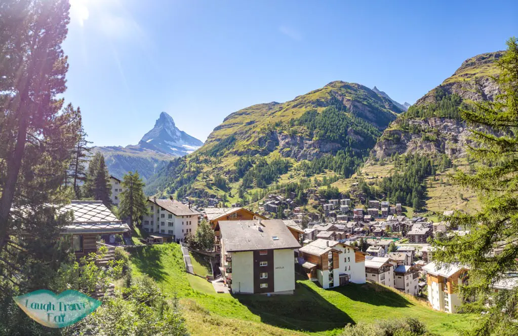 balcony view cervo zermatt witzerland - laugh travel eat