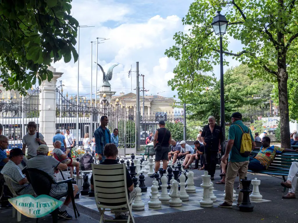 chess playing geneva Switzerland - laugh travel eat