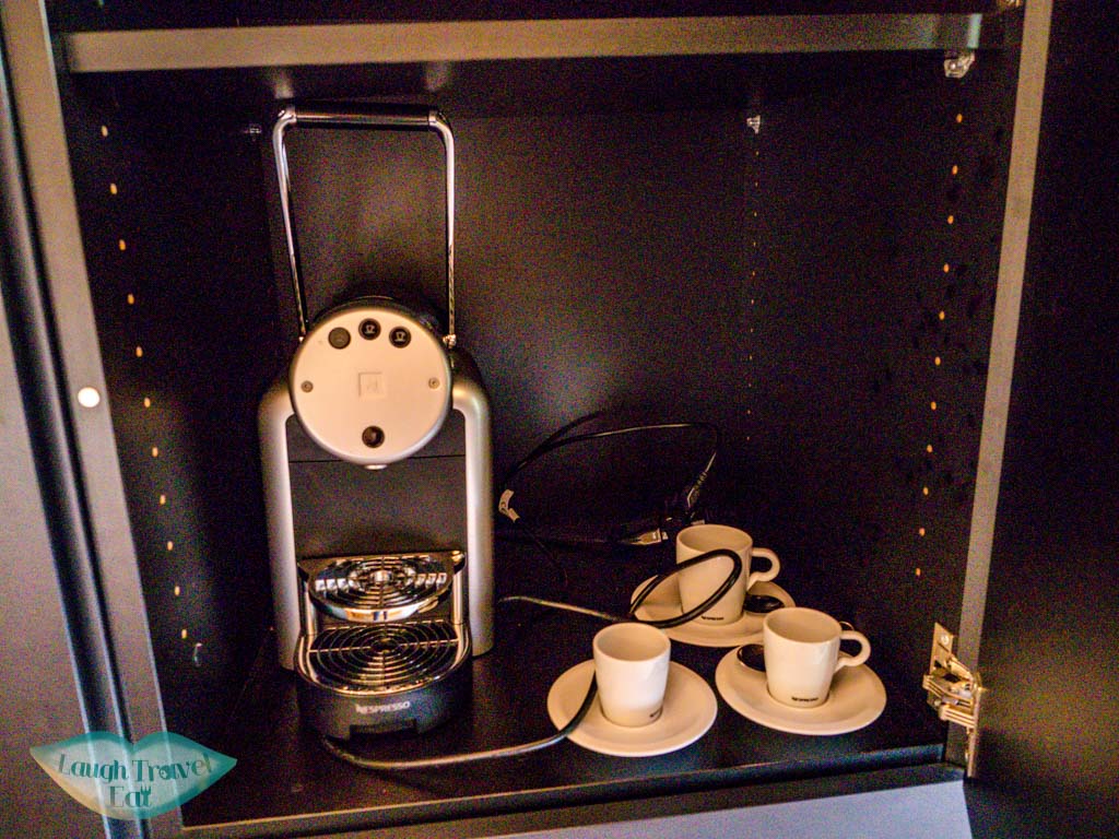 coffee machine Cervo Zermatt Switzerland - laugh travel eat