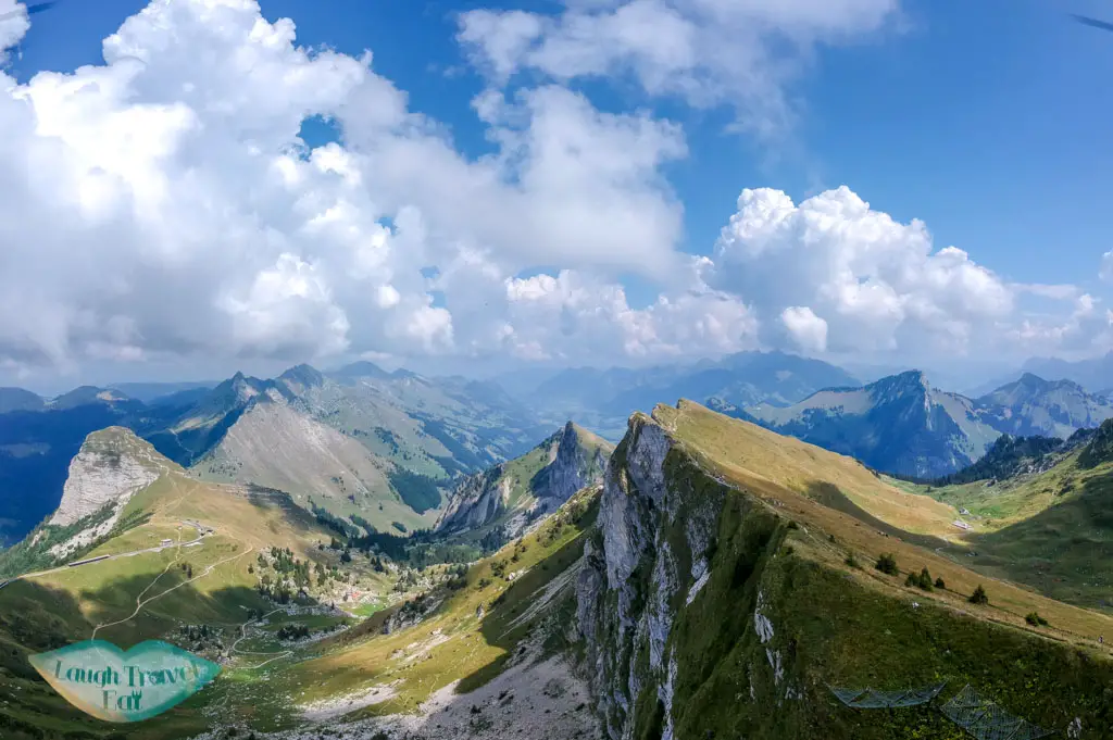 drone shot Rochers de Nayes Mfrom ontreux Switzerland - laugh travel eat