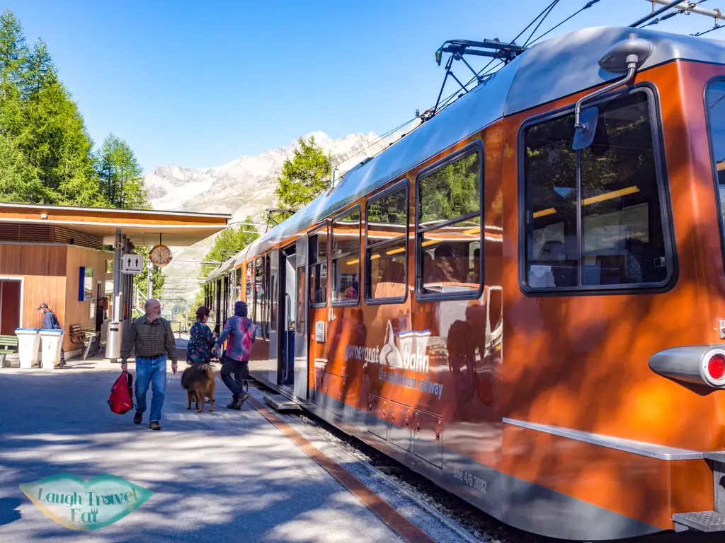 gornergrat train zermatt switzerland - laugh travel eat