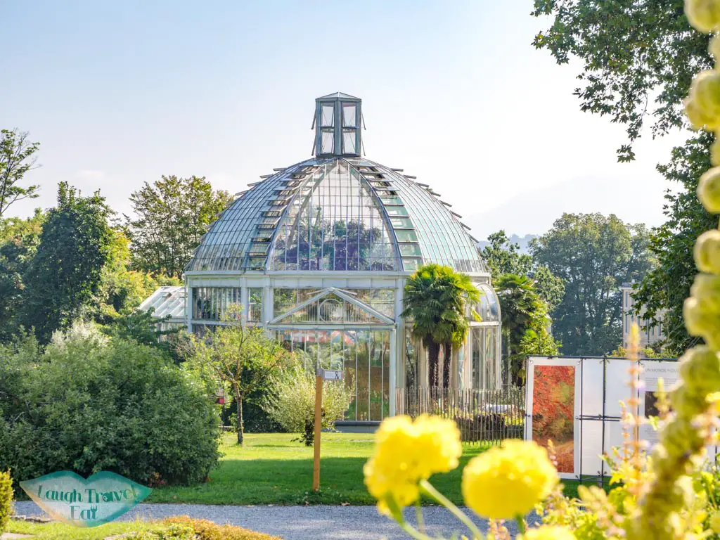 green house at botanical garden geneva switzerland - laugh travel eat
