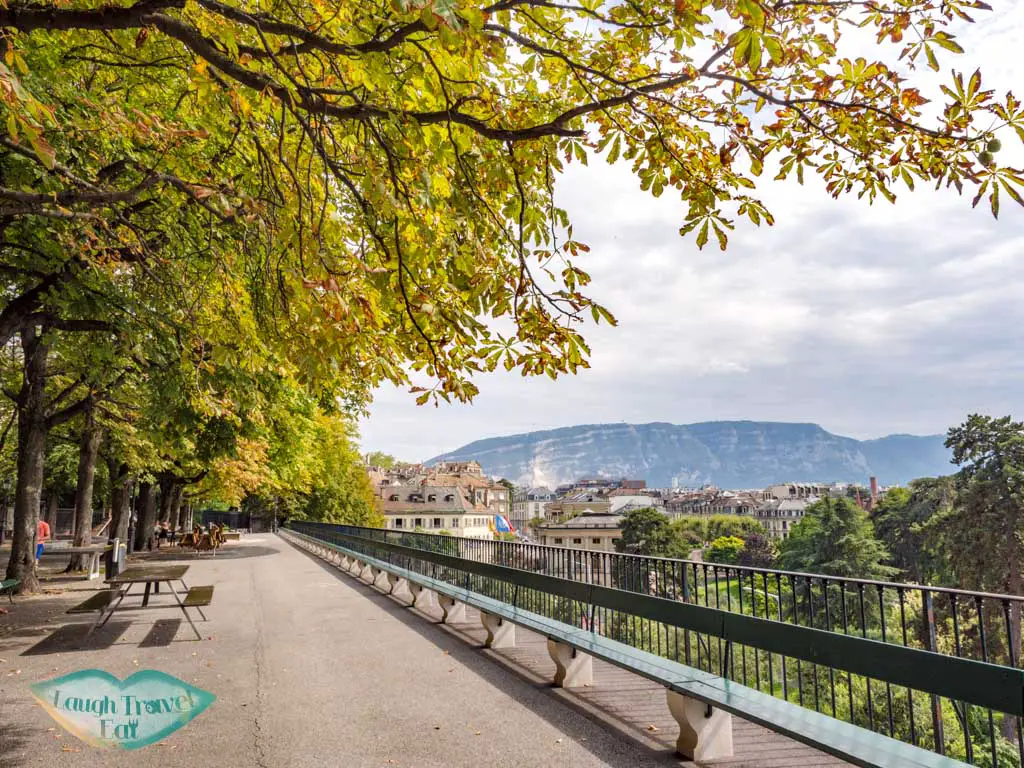 longest outdoor wooden bench geneva switzerland - laugh travel eat