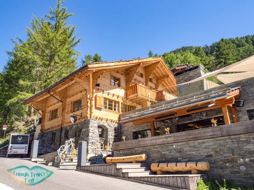 main building and restaurant cervo zermatt witzerland - laugh travel eat