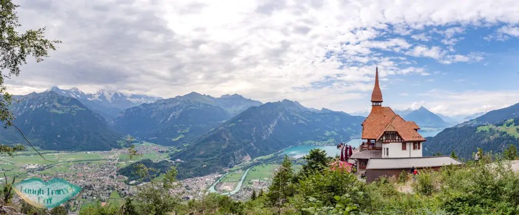 panorama of harder kulm interlaken switzerland - laugh travel eat