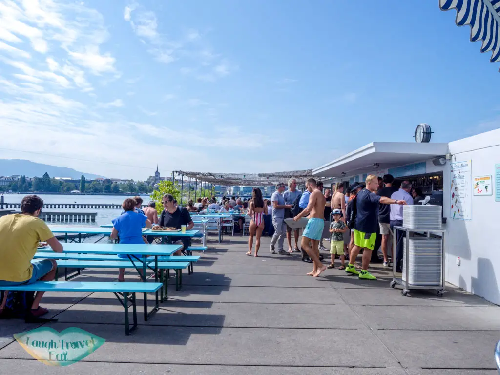 restaurant at bains des paquis geneva switzerland - laugh travel eat
