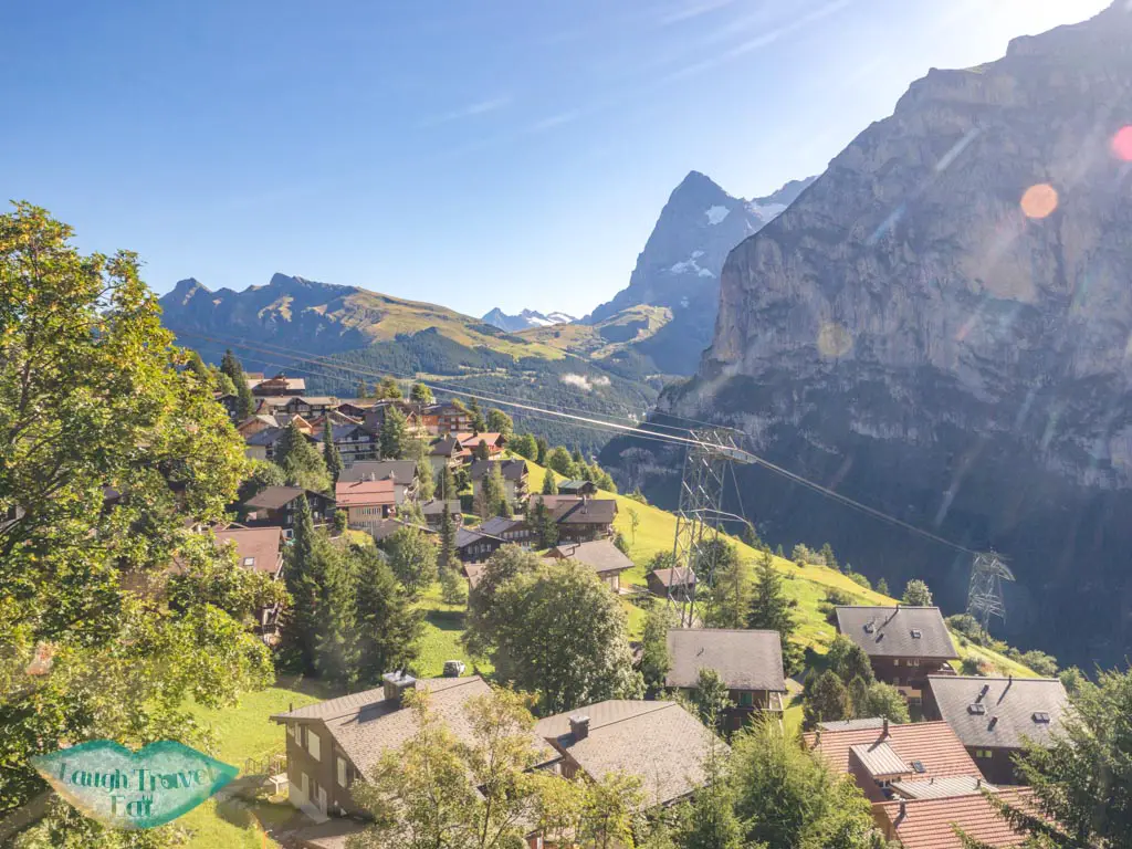 cliff lauterbrunnen switzerland - laugh travel eat