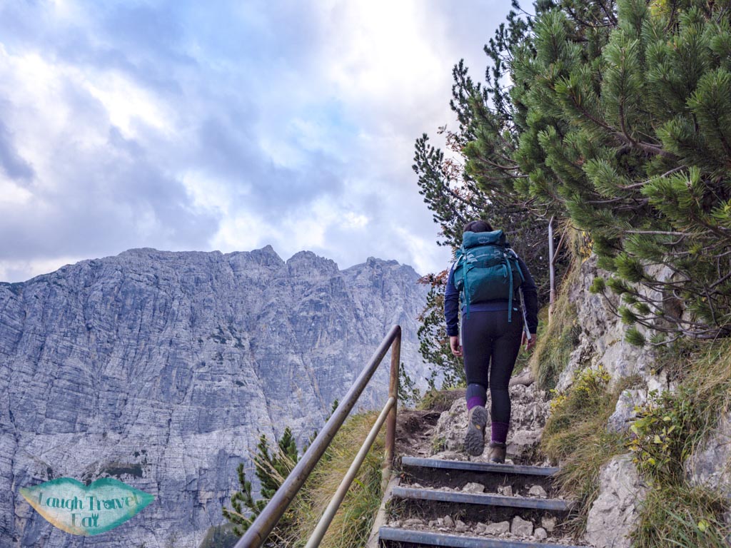 cliff-side walk section lake sorapis hike cortina d'ampezzo dolomites italy - laugh travel eat-3
