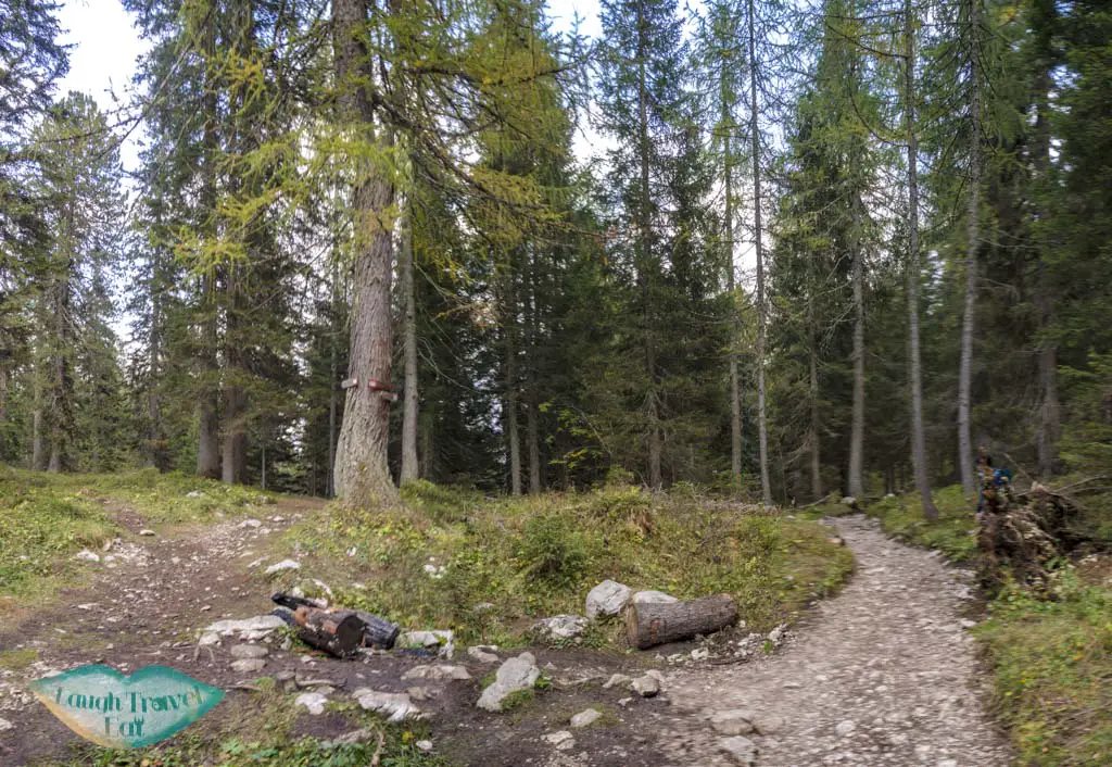 first fork lake sorapis hike cortina d'ampezzo dolomites italy - laugh travel eat