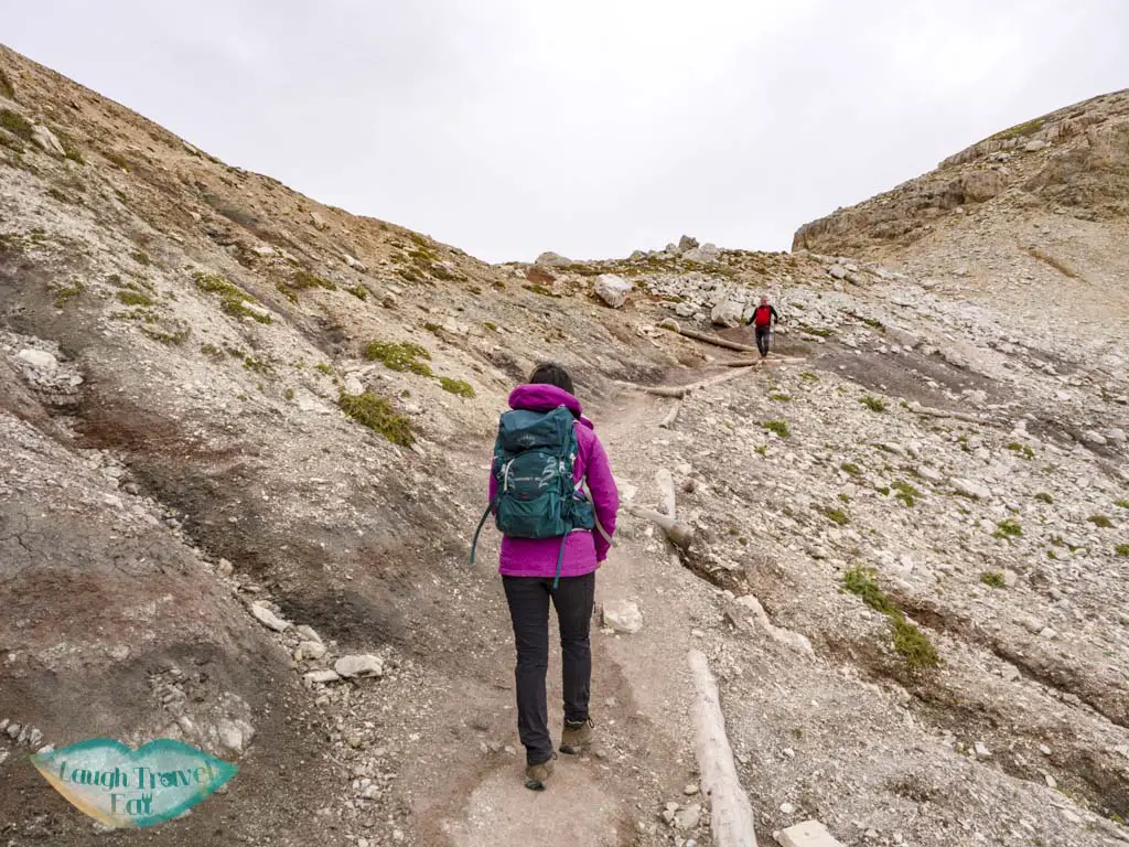 going up Forcella Travenanzes lagazuoi cortina d'ampezzo italy - laugh travel eat-2